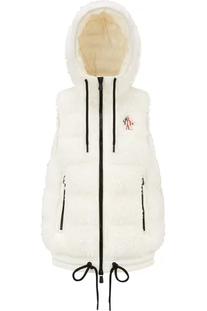 Moncler Teddy-Fleece Hooded Vest - - M - Moda Operandi
