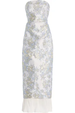 Anna Quan Aelin Strapless Brocade Midi Dress - - AU 6 - Moda Operandi