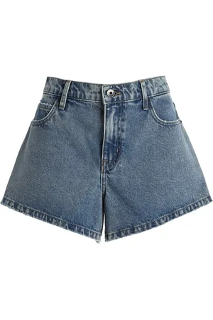 Outland Denim X Olive Cooke Stella High-Rise Flared Denim Shorts - - 30 - Moda Operandi