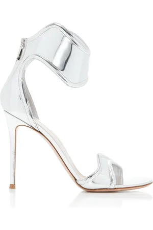 Gianvito Rossi Lucrezia Metallic Leather Sandals - - IT 36 - Moda Operandi