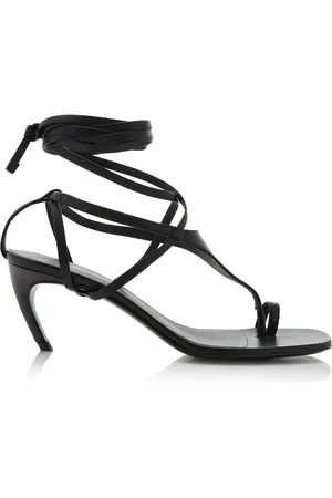 The Attico Nova Leather Thong Sandals - - IT 36 - Moda Operandi