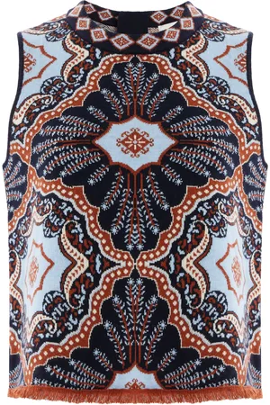 Cara Cara Julissa Fringed Wool-Cashmere Top - - XS - Moda Operandi