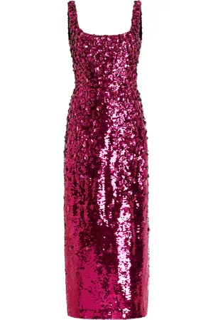Carolina Herrera Sequined Midi Dress - - US 2 - Moda Operandi