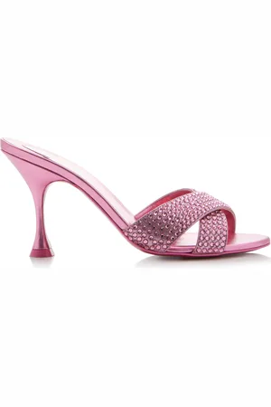 Christian Louboutin Mariza Is Back 85mm Crystal-Embellished Suede Pumps - - IT 36 - Moda Operandi