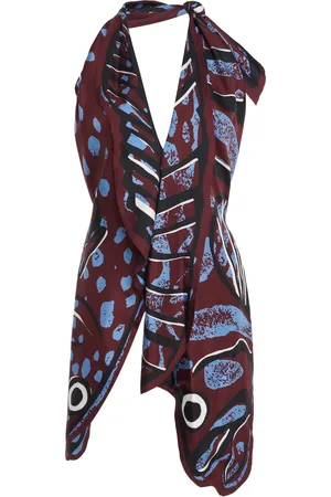 Bottega Veneta Silk Twill Fish Cut Top - - L - Moda Operandi