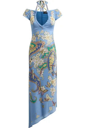 Etro Off-The-Shoulder Jersey Midi Dress - - IT 42 - Moda Operandi