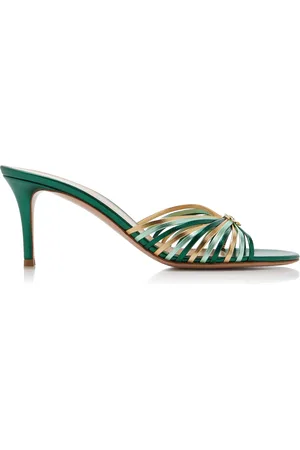 Gianvito Rossi Metallic Leather Sandals - - IT 36 - Moda Operandi