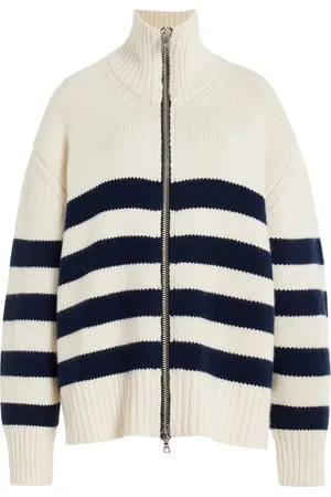 BRANDON MAXWELL The Morgan Striped Cashmere Cardigan - - M - Moda Operandi
