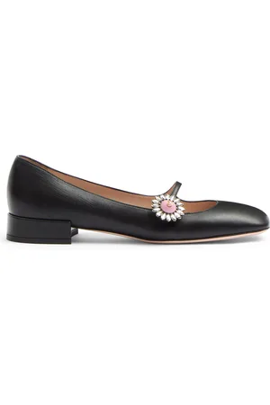 VALENTINO GARAVANI Leather Mary Jane Flats - - IT 36 - Moda Operandi