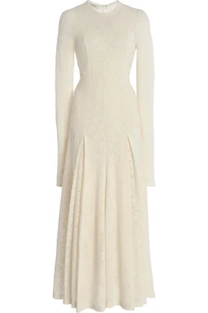 Serafini Wool-Blend Lace Maxi Dress - - IT 38 - Moda Operandi