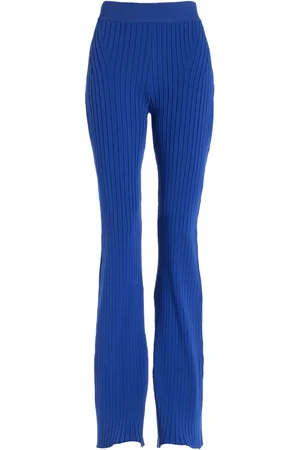 High Hannah Ribbed-Knit Flared Pants - - S - Moda Operandi