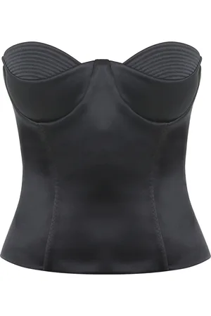 Anna October Raya Satin Corset Top - - XS - Moda Operandi