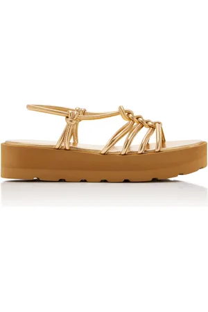 Gianvito Rossi Hebe Leather Platform Sandals - - IT 36 - Moda Operandi