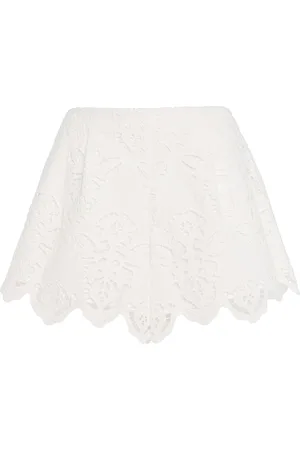 Cara Cara Trish Broderie-Anglaise Cotton Shorts - - XS - Moda Operandi
