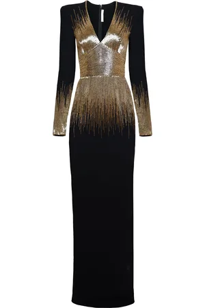 Naeem Khan Embellished Crepe Column Gown - - US 0 - Moda Operandi