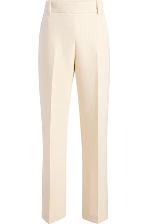 Khaite Cambie Wool-Blend Straight-Leg Pants - - US 4 - Moda Operandi
