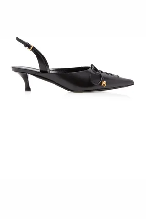 Givenchy Lace-Up Leather Slingback Pumps - - IT 36 - Moda Operandi