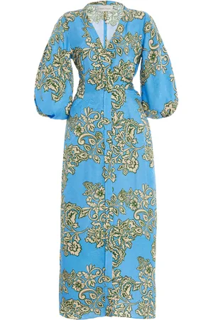 Cara Cara Rosewood Silk Dress - - S - Moda Operandi