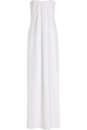 Carolina Herrera Draped Crepe Strapless Gown - - US 2 - Moda Operandi