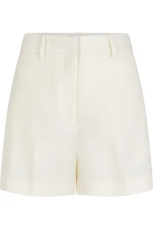 Heirlome Pilar High-Rise Wool-Silk Shorts - - US 4 - Moda Operandi