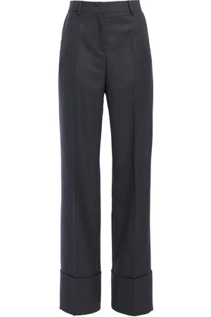 VALENTINO GARAVANI Cuffed Virgin-Wool Straight-Leg Pants - - IT 40 - Moda Operandi