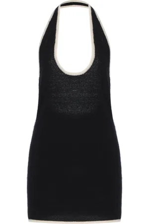 AYA MUSE Vian Cashmere-Silk Dress - Black/white - XS - Moda Operandi
