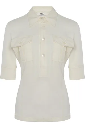 Chloé Pocket-Detailed Organic Cotton Top - - M - Moda Operandi