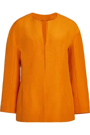Givenchy Slit-Detailed Linen-Silk Top - - FR 36 - Moda Operandi
