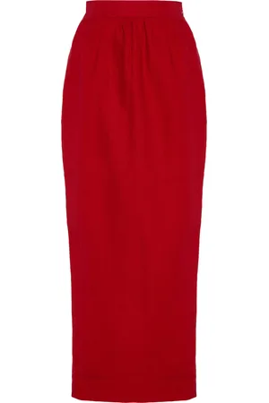 POSSE Bonnie Linen Pencil Skirt - - XXS - Moda Operandi