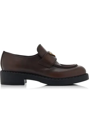 Prada Leather Loafers - - IT 36 - Moda Operandi
