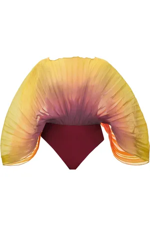 Andrea Iyamah Sombra Pleated Organza Bodysuit - - XS - Moda Operandi