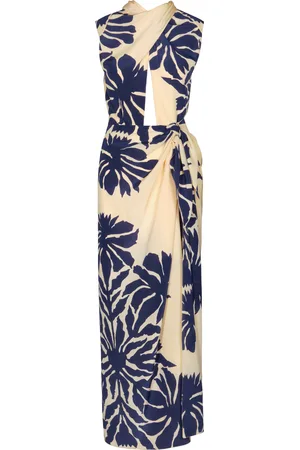 JOHANNA ORTIZ City Wonders Cutout Silk Midi Dress - - US 2 - Moda Operandi