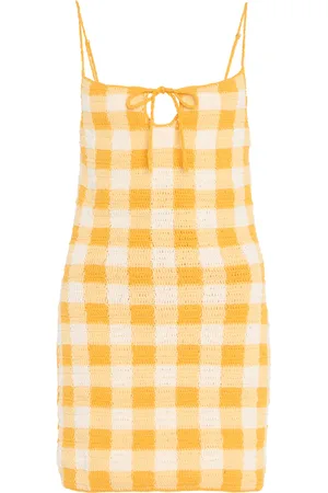 Akoia Swim Exclusive Riviera Gingham Knit Mini Dress - - S - Moda Operandi