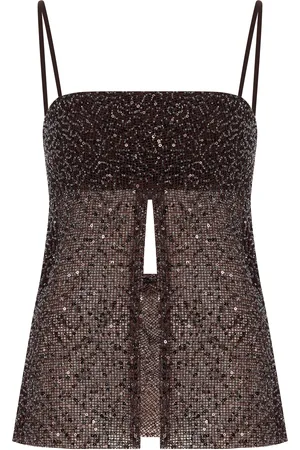 Ila Asita Split-Front Sequined Tank Top - - EU 36 - Moda Operandi