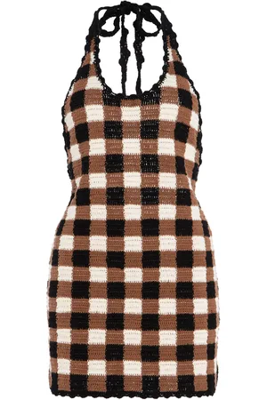 Akoia Swim Exclusive Riviera Gingham Knit Mini Dress - - S - Moda Operandi