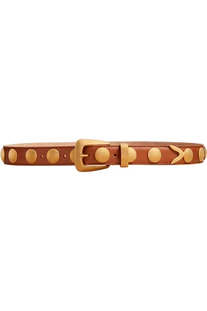 Khaite Benny Studded Leather Belt - - 70 cm - Moda Operandi