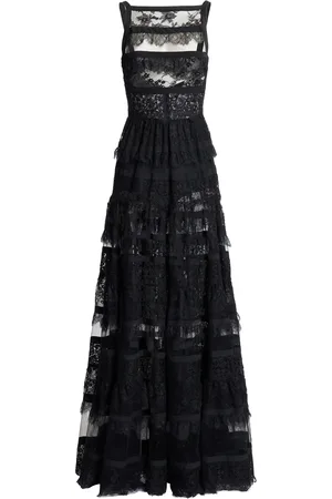 Elie saab Cutout Lace Maxi Dress - - FR 38 - Moda Operandi