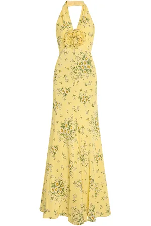 RODARTE Floral-Print Silk Midi Dress - - US 8 - Moda Operandi
