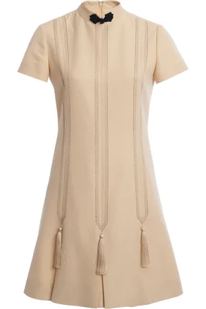 VALENTINO GARAVANI Tassel-Detailed Silk Mini Dress - - IT 38 - Moda Operandi