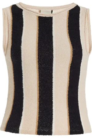 Zulu & Zephyr Striped Cotton-Blend Knit Crop Top - - US 2 - Moda Operandi