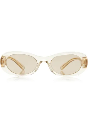 Miu Miu Oval-Frame Acetate Sunglasses - - OS - Moda Operandi