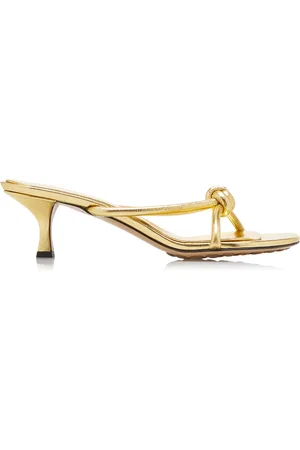 Bottega Veneta Blink Metallic-Leather Sandals - - IT 36 - Moda Operandi