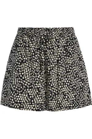 MATTEAU Exclusive Drawstring Silk Shorts - Black/white - 1 - Moda Operandi