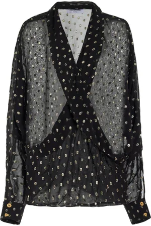FRANCOISE Exclusive Mila Fil-Coupe Wrap Top - - FR 34 - Moda Operandi
