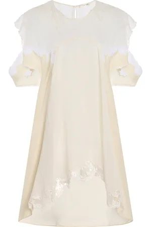 The Row Desy Lace-Trimmed Silk Top - - US 0 - Moda Operandi