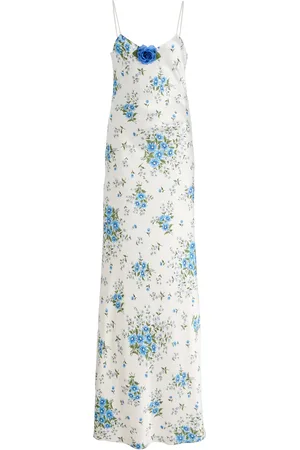 RODARTE Floral-Print Silk Slip Gown - - US 0 - Moda Operandi
