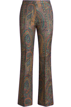 Etro Printed Crepe Straight-Leg Pants - - IT 44 - Moda Operandi