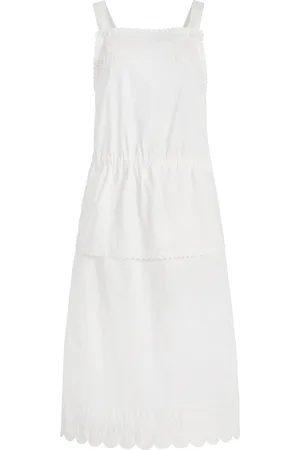THE GARMENT Kirsten Embroidered Cotton Midi Dress - - UK 4 - Moda Operandi