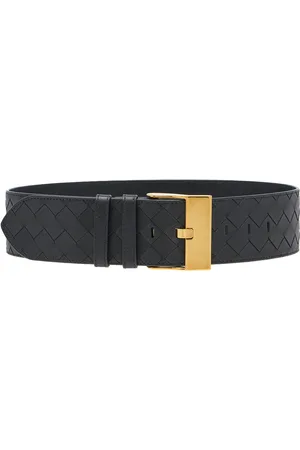 Bottega Veneta Wide Intrecciato Leather Belt - - 65 cm - Moda Operandi