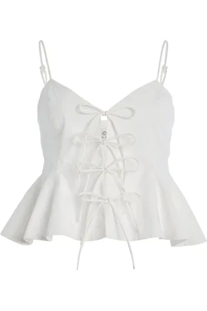 SEA Emmet Cotton-Poplin Tank Top - - XS - Moda Operandi